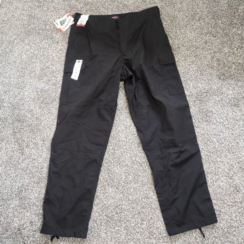 Tru-Spec Tactical Rip-Stop Men's X-Large Long 39-41" Police Black pants